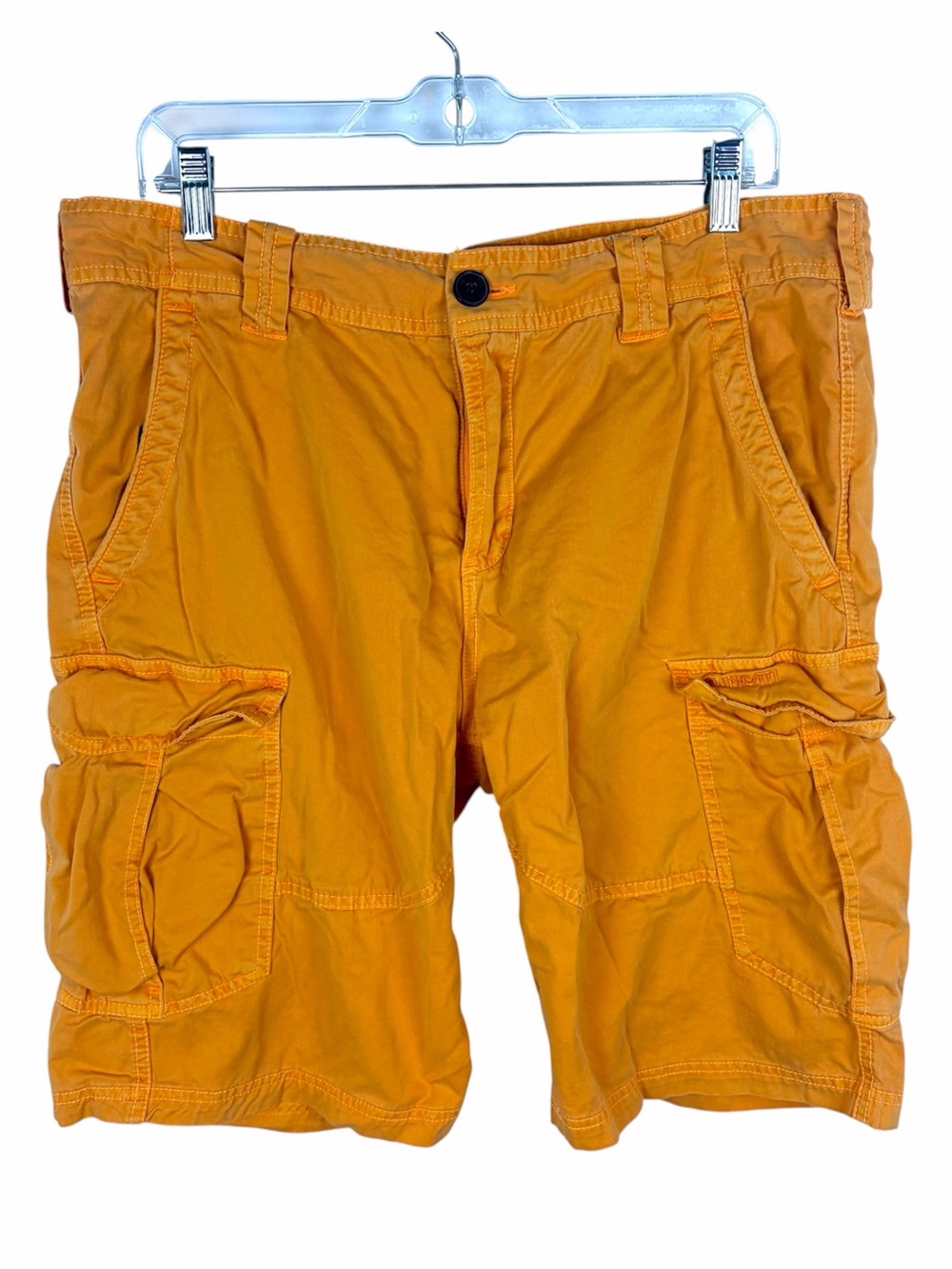 Brunotti Orange Cargo Shorts Men’s XL Utility Outdoor 10” Inseam Cotton